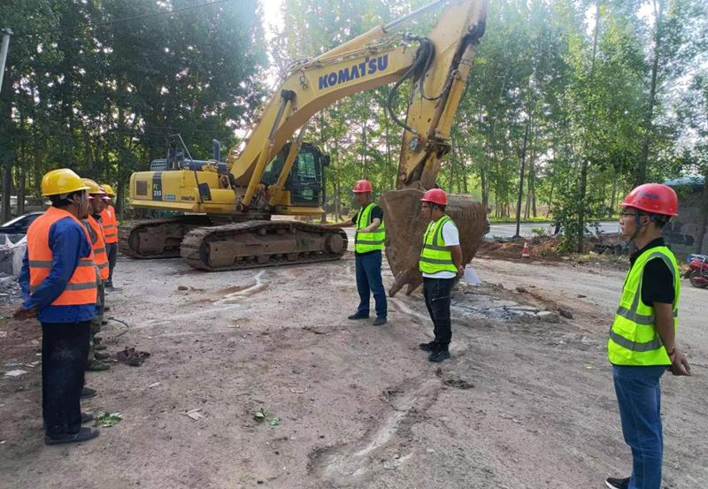 第四區(qū)域項目部城北污水項目工程動態(tài)