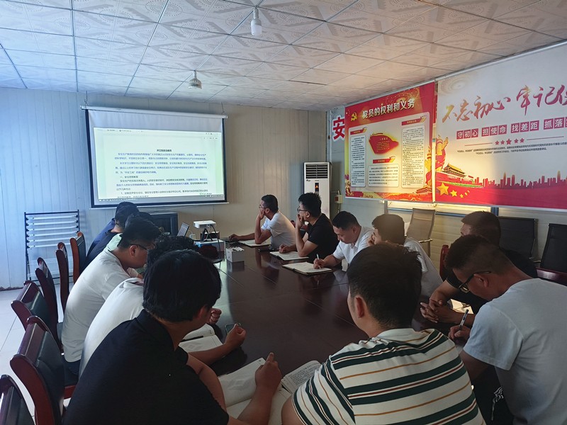 防為上，先于行，第二區(qū)域項目部扎實推動安全月活動開展