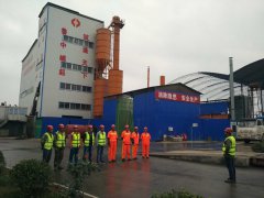 養(yǎng)護工程分公司東里拌合站與悅莊拌合站揚塵污染環(huán)保、防火演練