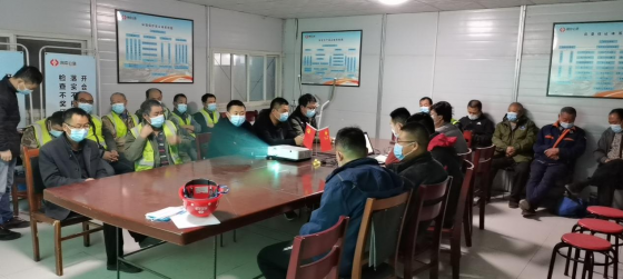 臨臨六標(biāo)一分部組織新進(jìn)場人員安全培訓(xùn)