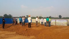 生態(tài)水系指揮部業(yè)主組織相關兄弟施工單位到天津路一標污水工程施工現(xiàn)場交流學習