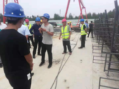 青蘭項目部總監(jiān)辦、駐地辦對我部試驗梁工作進(jìn)行現(xiàn)場檢測