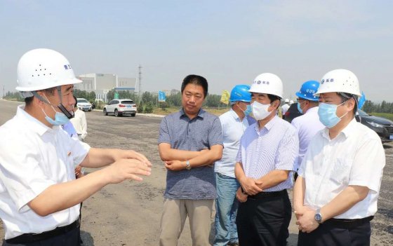 省交通廳工會王迎軍到青蘭項目部調研