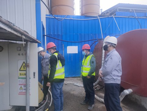 【臨臨風采】沂源縣開發(fā)區(qū)安環(huán)辦（局）對悅莊拌合站進行年度檢查